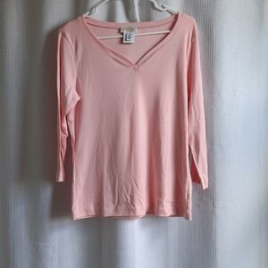 Talbots soft 100% Cotton 3/4 length Soft Casual Shirt size s.mall